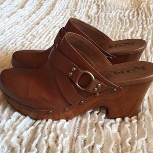 Korks by Kork-Ease Studded Leather Slides Clogs